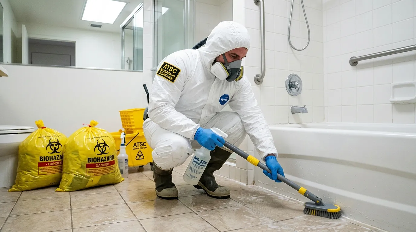 Decontamination equipment deployed for Blood Cleanup in Hempstead